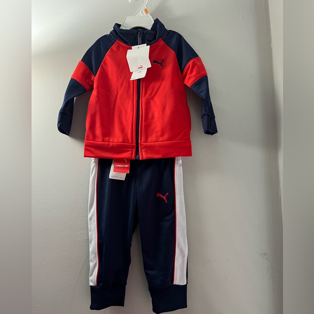 Puma Infant/Toddler Tracksuit 12 Months | Jacket & Joggers | NWT